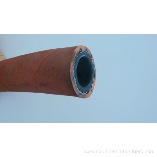 Water oil delivery flexible cloth braided Steam rubber hose